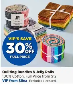Spotlight Quilting Bundles & Jelly Rolls offer
