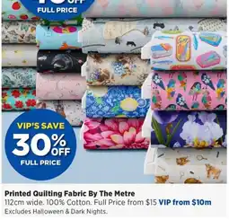 Spotlight Printed Quilting Fabric By The Metre offer