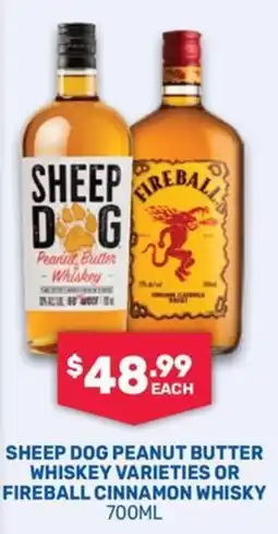 Bottlemart Sheep Dog Peanut Butter Whiskey Varieties offer