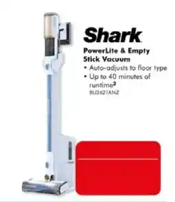 The Good Guys Shark PowerLite & Empty Stick Vacuum offer