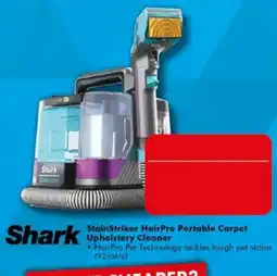 The Good Guys Shark StainStriker HairPro Portable Carpet Upholstery Cleaner offer