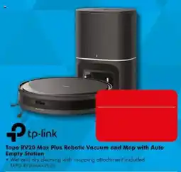 The Good Guys tp-link Tapo RV20 Max Plus Robotic Vacuum and Mop with Auto Empty Station offer