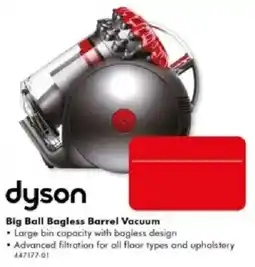 The Good Guys Dyson Big Ball Bagless Barrel Vacuum offer