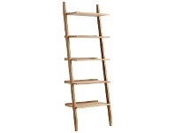LivingStyles Riva Oak Timber Leaning Ladder Display Shelf offer