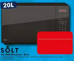 The Good Guys SÔLT 20L 700W Microwave - Black offer