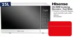 The Good Guys Hisense 25L 900W Countertop Microwave - Pearl White offer