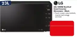 The Good Guys LG 23L 1000W NeoChef Smart Inverter Microwave - Black offer