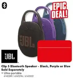The Good Guys JBL Clip 5 Bluetooth Speaker offer