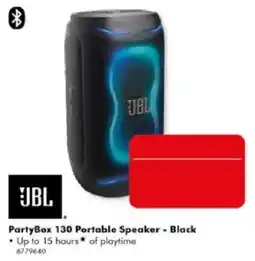 The Good Guys JBL PartyBox 130 Portable Speaker - Black offer