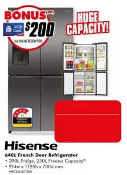 The Good Guys Hisense 640L French Door Refrigerator offer