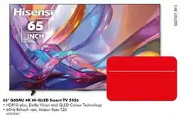 The Good Guys Hisense 65" Q6SAU 4K Hi-QLED Smart TV 2026 offer