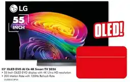 The Good Guys LG 55" OLED EVO AI C6 4K Smart TV 2026 offer