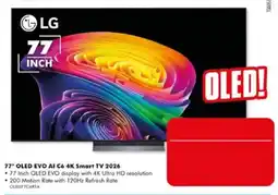 The Good Guys LG 77" OLED EVO AI C6 4K Smart TV 2026 offer