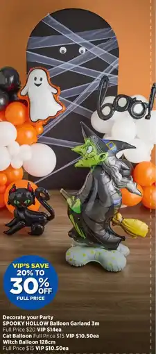 Spotlight Decorate your Party SPOOKY HOLLOW Balloon Garland offer