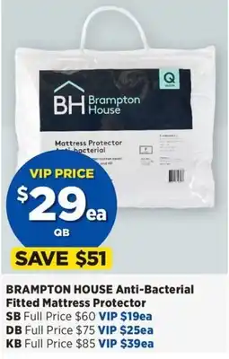 Spotlight Brampton House Anti-Bacterial Fitted Mattress Protector offer