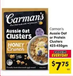 Spar Carman's Aussie Oat Clusters offer