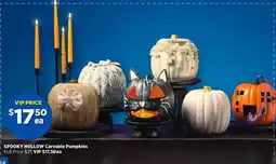 Spotlight SPOOKY HOLLOW Carvable Pumpkins offer
