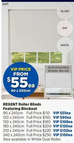 Spotlight Regent Roller Blinds Featuring Blockout offer