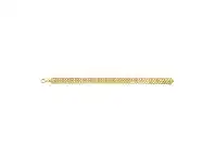 Bevilles Jewellery 9ct Infinity Bracelet Reversible Satin and Polished 19cm offer