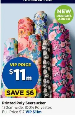 Spotlight Printed Poly Seersucker offer