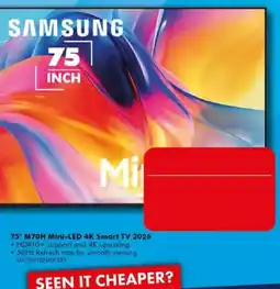 The Good Guys SAMSUNG 75" M70H Mini-LED 4K Smart TV 2026 offer