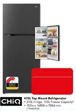 The Good Guys ChiQ 410L Top Mount Refrigerator offer