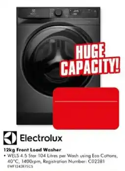 The Good Guys Electrolux 12kg Front Load Washer offer