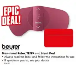 The Good Guys beurer Menstrual Relax TENS and Heat Pad offer