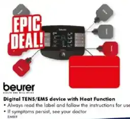 The Good Guys beurer Digital TENS/EMS device with Heat Function offer