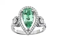 Bevilles Jewellery Rebecca Sloane Sterling Silver Green Obsidian Ring - O offer