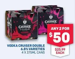Bottlemart Vodka Cruiser Double Varieties offer