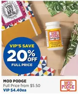 Spotlight Mod Podge offer
