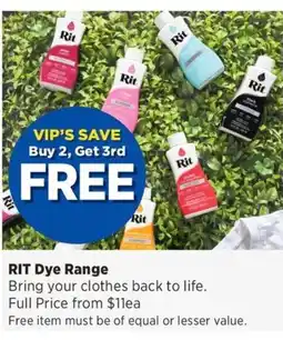 Spotlight RIT Dye Range offer
