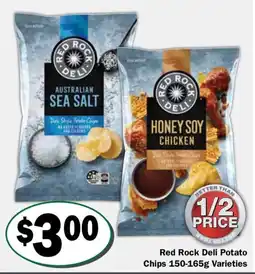 Friendly Grocer Red Rock Deli Potato Chips Varieties offer