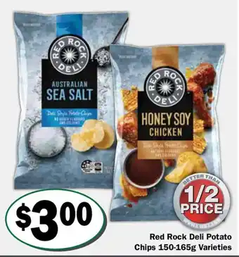 Red Rock Deli Potato Chips Varieties
