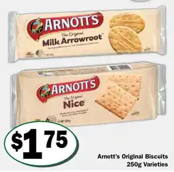 Friendly Grocer Arnott's Original Biscuits 250g Varieties offer