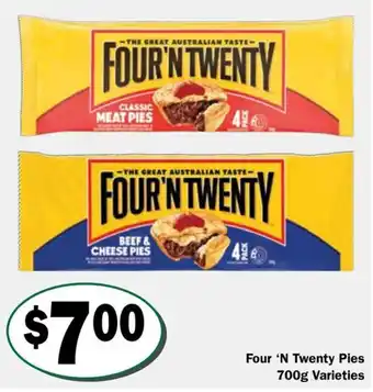 Four 'N Twenty Pies Varieties