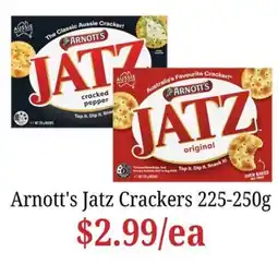 Farmer Jack's Arnott's Jatz Crackers offer