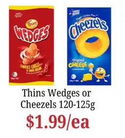 Farmer Jack's Thins Wedges or Cheezels offer