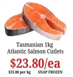 Farmer Jack's Tasmanian Atlantic Salmon Cutlets offer