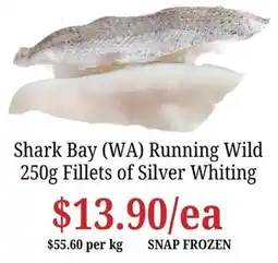 Farmer Jack's Shark Bay (WA) Running Wild Silver Whiting offer