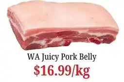 Farmer Jack's WA Juicy Pork Belly offer