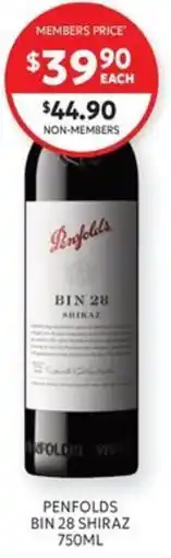 Harry Brown Penfolds Bin 28 Shiraz offer