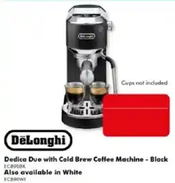 The Good Guys DeLonghi Dedica Duo with Cold Brew Coffee Machine - Black offer