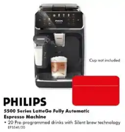 The Good Guys Philips 5500 Series LatteGo Fully Automatic Espresso Machine offer