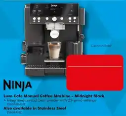 The Good Guys Ninja Luxe Cafe Manual Coffee Machine - Midnight Black offer