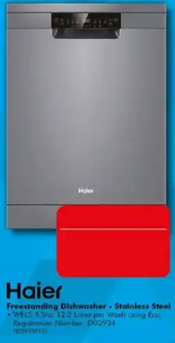 The Good Guys Haier Freestanding Dishwasher - Stainless Steel offer
