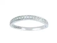 Bevilles Jewellery Love by Michelle Beville Grain Eternity Ring with 0.18ct of Diamonds in 18ct White Gold offer