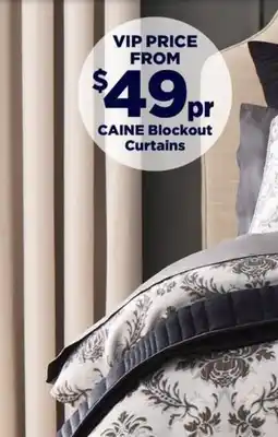 Spotlight CAINE Blockout Curtains offer