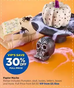 Spotlight Papier Mache offer